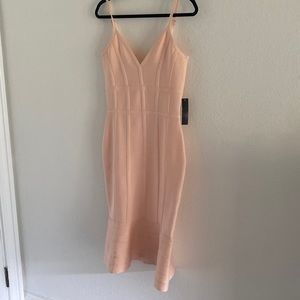 Light Pink Bandage Midi Dress | Medium